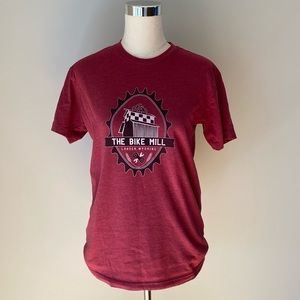 The Bike Mill / Lander, WY red t-shirt